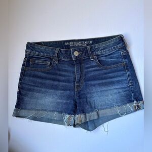 American Eagle Outfitters Blue Jean Shorts Women’s Sz 10 Super Stretch 5 pockets